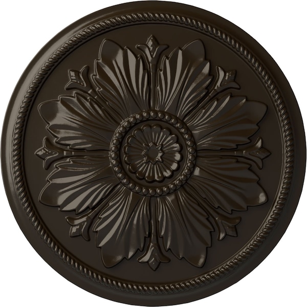 Ekena Millwork Kaya Ceiling Medallion (Fits Canopies up to 5 1/4"), Hand-Painted Stone Hearth, 23 5/8"OD x 1 1/2"P CM23KASHF - main